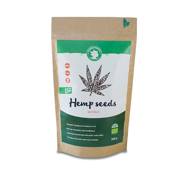 Whole hemp seeds BIO 500g